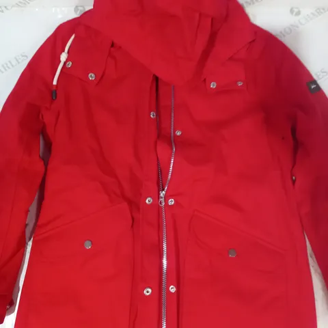 JOULES RIGHT AS RAIN WATERPROOF & BREATHABLE COAT IN RED UK SIZE 10
