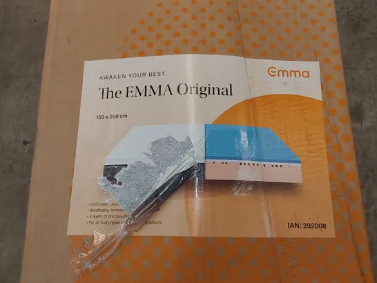 BOXED THE EMMA ORIGINAL KING SIZE MEMORY FOAM MATTRESS 