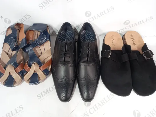 BOX OF APPROXIMATELY 10 ASSORTED PAIRS OF SHOES IN VARIOUS STYLES AND SIZES TO INCLUDE KRUSH, NEXT, ETC