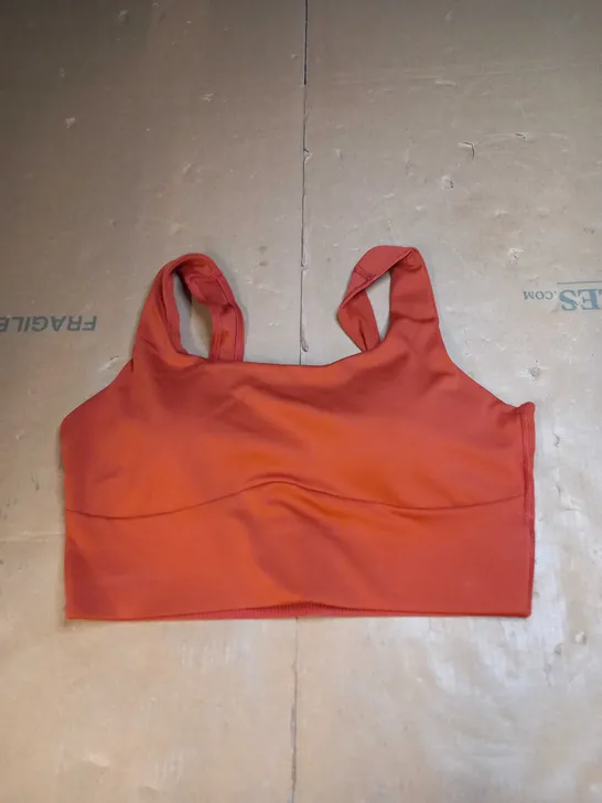 GYMSHARK SPORTS BRA IN ORANGE - MEDIUM