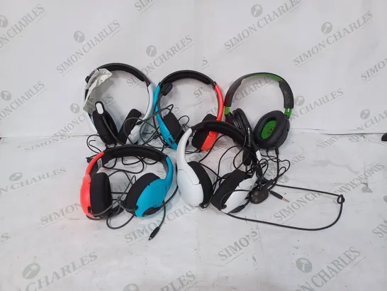 LOT TO CONTAIN 5 X ASSORTED TURTLE BEACH GAMING HEADSETS, MODELS MAY VARY