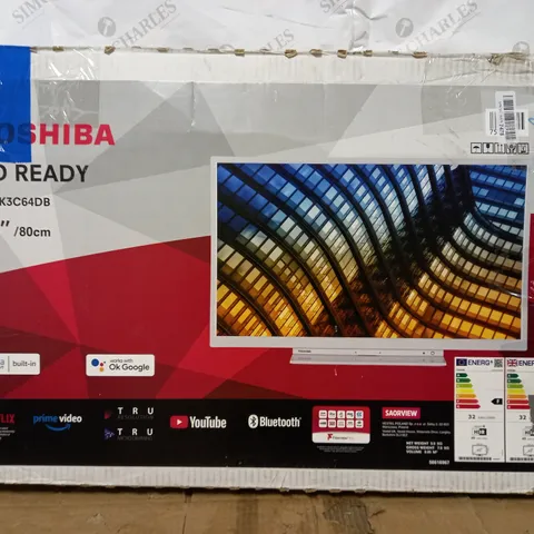 TOSHIBA 32WK3C64DB 32-INCH 2K SMART TV COLLECTION ONLY