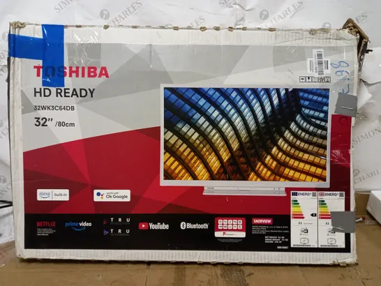 TOSHIBA 32WK3C64DB 32-INCH 2K SMART TV COLLECTION ONLY