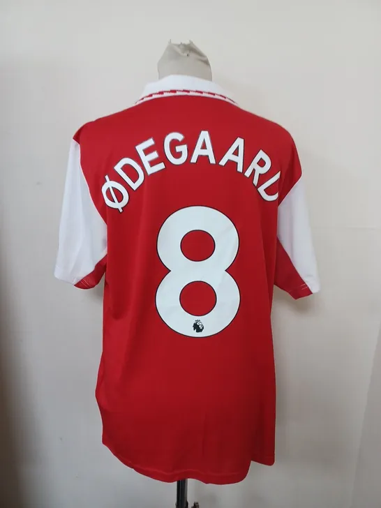 ARSENAL FC HOME SHIRT WITH ODEGAARD 8 SIZE M