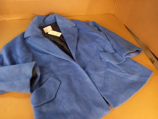 MANGO BLUE WOOL COAT - EUR L