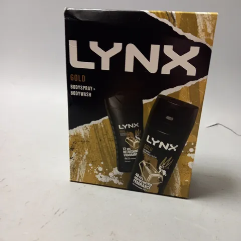 BOXED LYNX GOLD BODYSPRAY AND BODYWASH