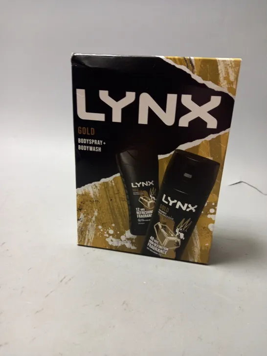 BOXED LYNX GOLD BODYSPRAY AND BODYWASH