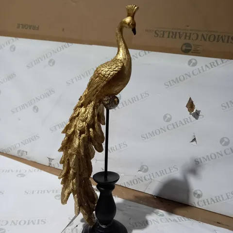 ALISON CORK GOLD PEACOCK DECOR