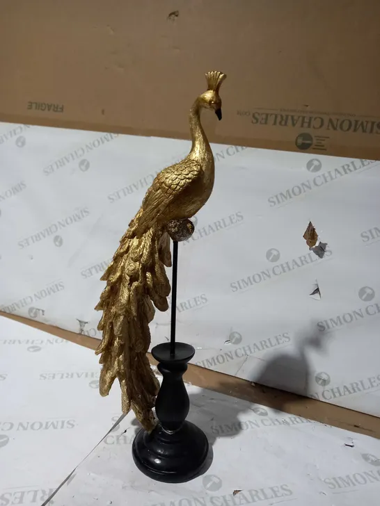 ALISON CORK GOLD PEACOCK DECOR