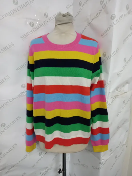 BODEN THIN KNIT SWEATER IN MULTICOLOUR SIZE L