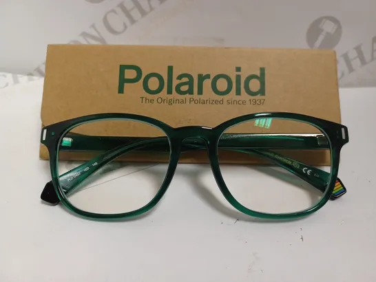 POLAROID GREEN FRAMED PRESCRIPTION GLASSES