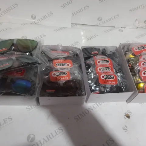 BOX OF APPROXIMATELY 40 ASSORTED OBJECT SUNGLASSES