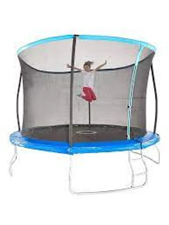 6FT QUAD LOK TRAMPOLINE WITH EASI-STORE ENCLOSURE AND FLIP PAD