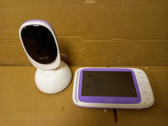 BT BABY VIDEO MONITOR WITH MICROPHONE - PURPLE/WHITE 