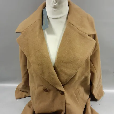 RUTH LANGSFORD WOOL TRENCH COAT SIZE UNSPECIFIED