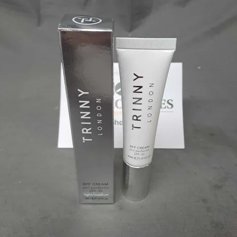 BOXED TRINNY LONDON BFF CREAM SKIN PERFECTOR SPF 30 IN LIGHT/MEDIUM 30ML