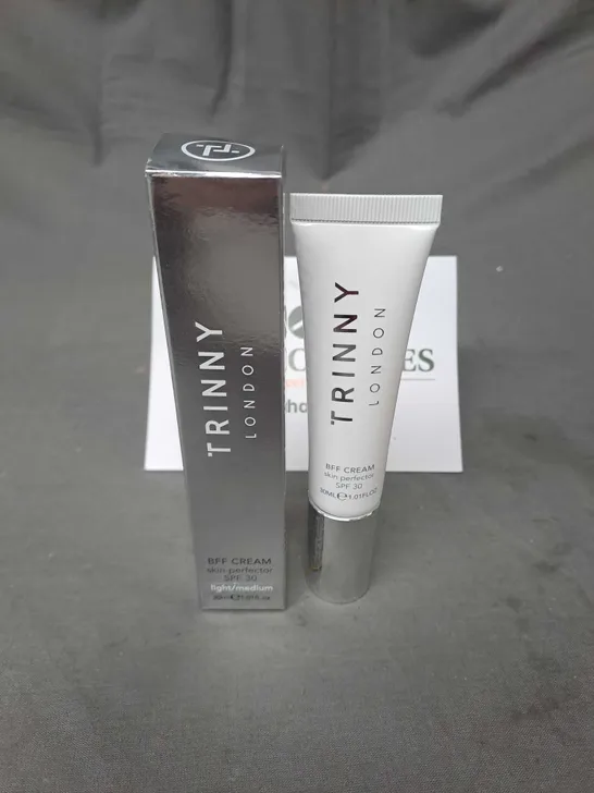 BOXED TRINNY LONDON BFF CREAM SKIN PERFECTOR SPF 30 IN LIGHT/MEDIUM 30ML