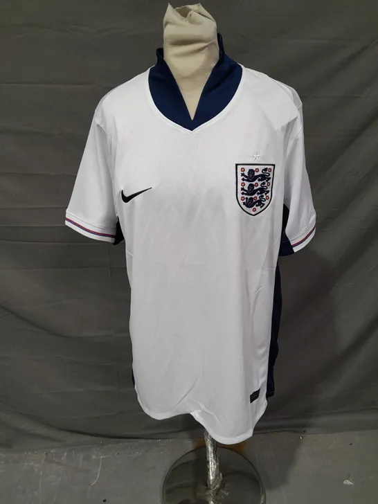 NIKE FOOTBALL ENGLAND JERSEY IN WHITE/BLUE SIZE L