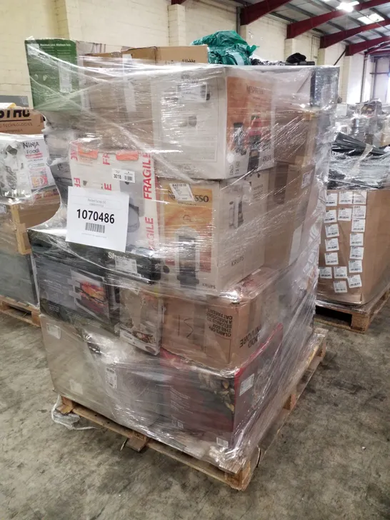 PALLET OF APPROXIMATELY 35 UNPROCESSED RAW RETURN HOUSEHOLD AND ELECTRICAL GOODS TO INCLUDE;