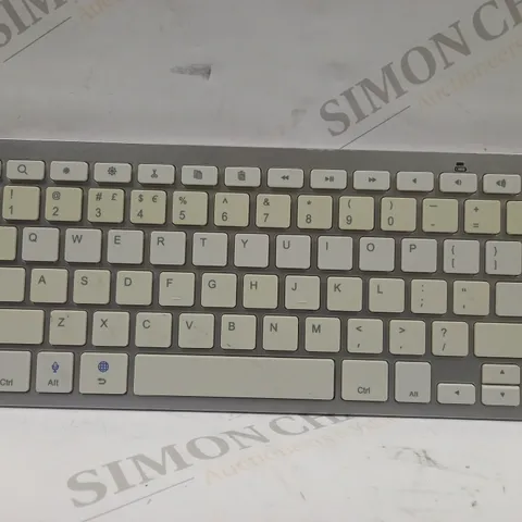 BLUETOOTH WIRELESS WHITE ALUMINUM ALLOY KEYBOARD BK3001BA 