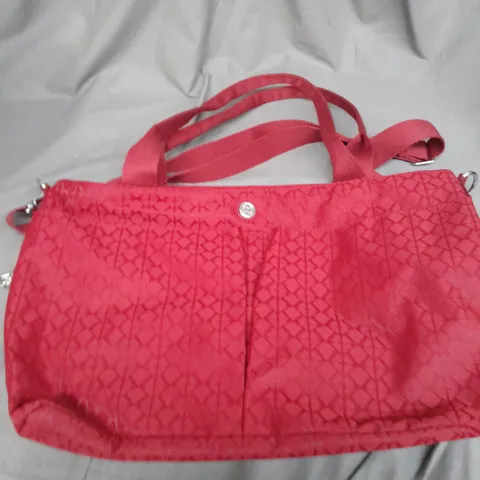 KIPLING RED SHOPPER SIGNATURE BAG 