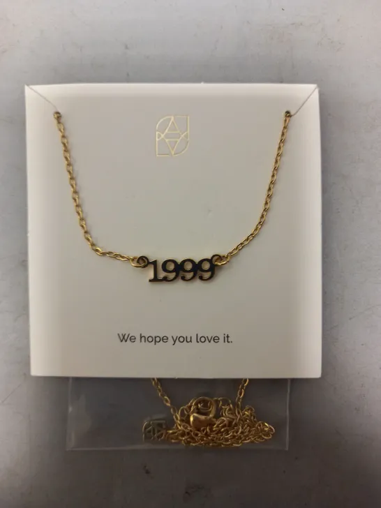 BOXED ABBOTT LYON 1999 NECKLACE IN GOLD