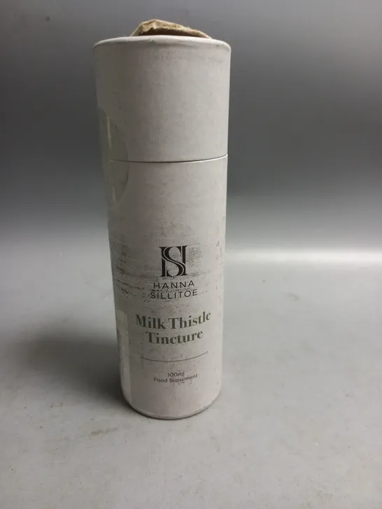 BOXED AND SEALED HANNA SILLITOE MILK THISTLE TINCTURE FOOD SUPPLEMENT 100ML