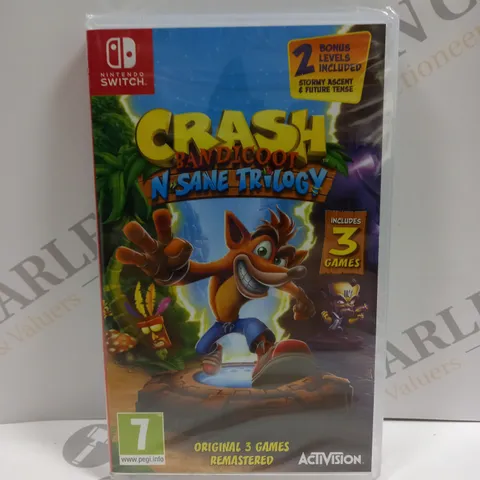 SEALED CRASH BANDICOOT N'SANE TRILOGY FOR NINTENDO SWITCH 