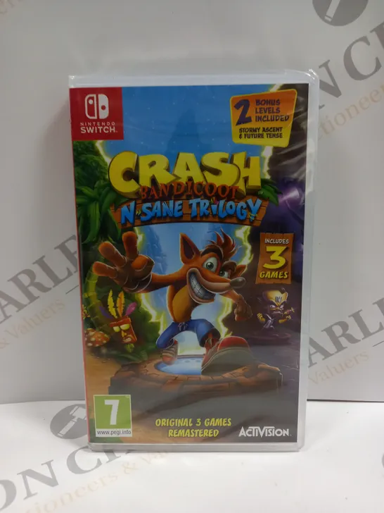 SEALED CRASH BANDICOOT N'SANE TRILOGY FOR NINTENDO SWITCH 