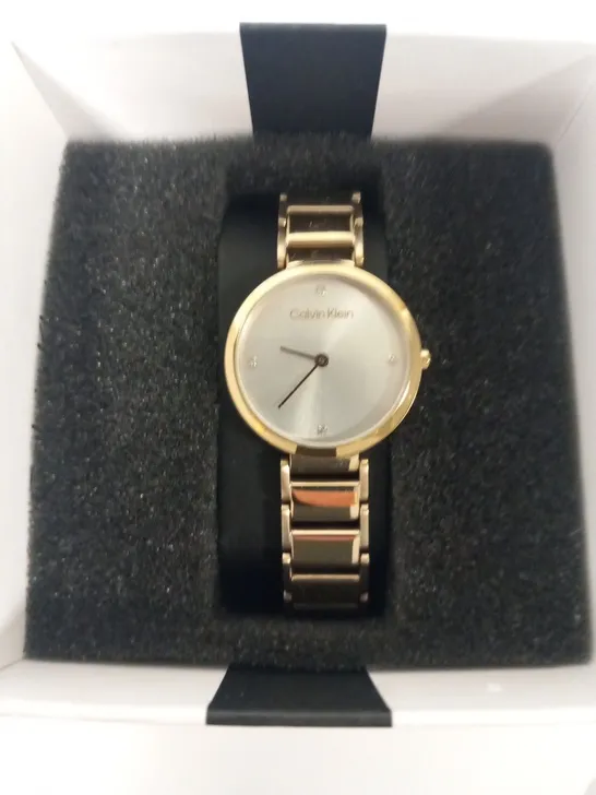 BOXED CALVIN KLEIN MINIMALISTIC T BAR WRIST WATCH