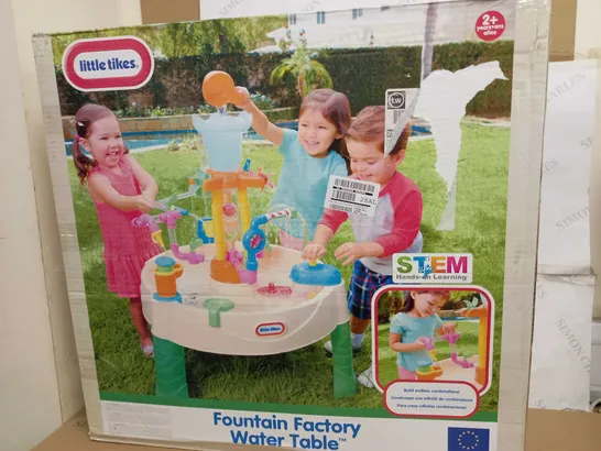LITTLE TIKES FOUNTAIN FACTORY WATER TABLE RRP £83