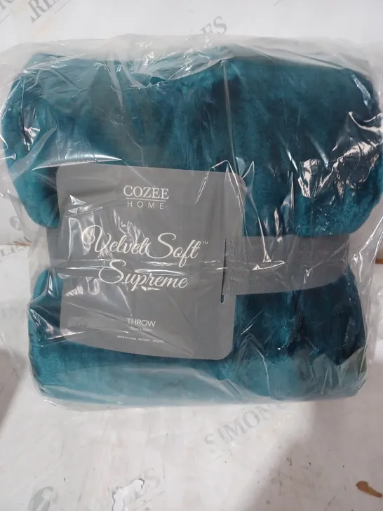 COZEE HOME VELVETSOFT SUPREME THROW JUNIPER