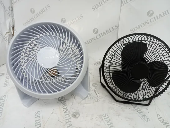 2 X BOXED COOLING FANS IN BLACK & WHITE 