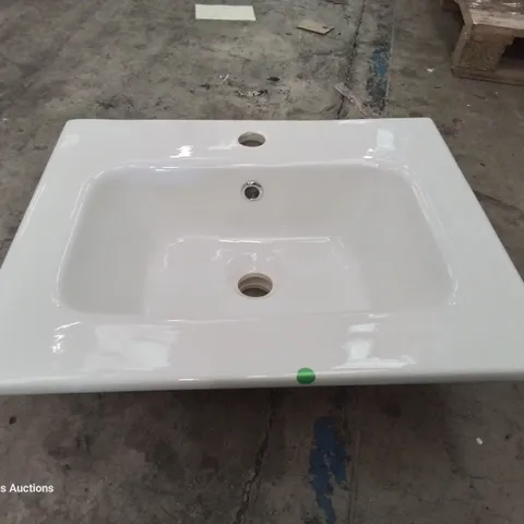 BOXED CANELLI CERAMIC SINGKE TAP VANITY BASIN WHITE 500 × 400mm