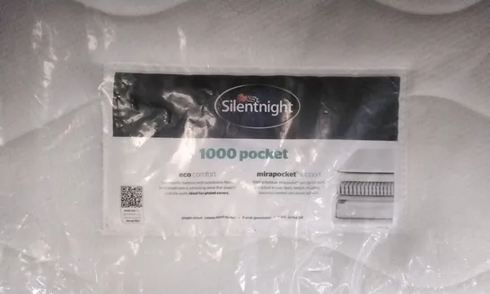 QUALITY BAGGED SILENTNIGHT ECO COMFORT POCKET SPRUNG 1000 SINGLE 3FT MATTRESS