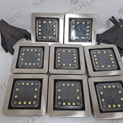 BELL AND HOWELL SET OF 8 SQUARE SWIVEL DISK LIGHTS