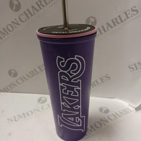 TYPO LA LAKERS PURPLE METAL DOUBLE WALLED SMOOTHIE CUP