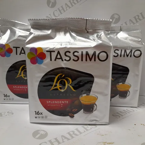 7 X 16 TASSIMO L'OR ESPRESSO SPLENDENTE T DISCS PODS