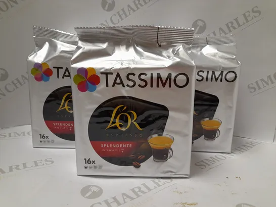 7 X 16 TASSIMO L'OR ESPRESSO SPLENDENTE T DISCS PODS