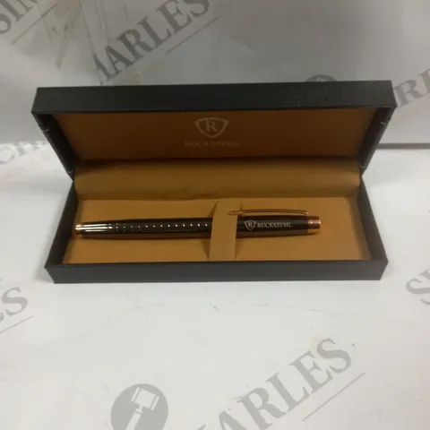 RUCKSTUHL STAINLESS STEEL LUXURY PEN IN GIFT BOX – HAND ASSEMBLED