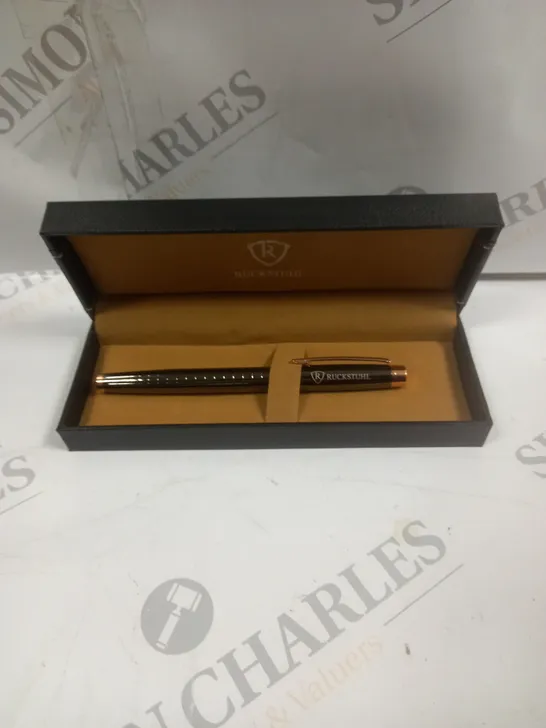 RUCKSTUHL STAINLESS STEEL LUXURY PEN IN GIFT BOX – HAND ASSEMBLED