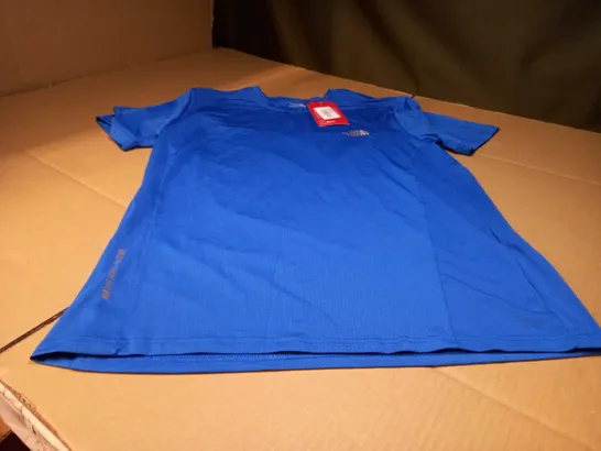 THE NORTH FACE BLUE/LOGO FITNESS TEE - LARGE