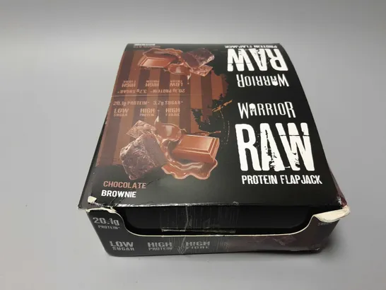 BOXED WARRIOR RAW PROTEIN FLAPJACKS - CHOCOLATE BROWNIE (11 IN BOX)