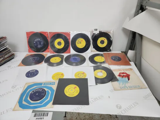 A COLLECTION OF 16 X ROLLING STONES SINGLES