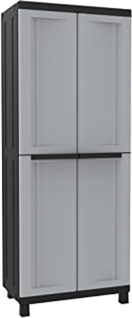 TERRY TWIST BLACK 2680 TALL WARDROBE WITH SHELVES 