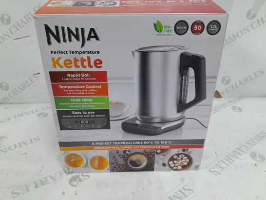 BOXED NINJA PERFECT TEMPERATURE KETTLE KT201UK 