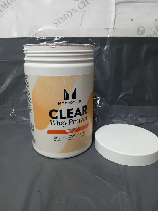 SEALED MYPROTEIN CLEAR WHEY PROTEIN IN ORANGE 875G