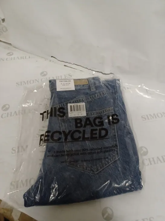 BOX OF APPROX 20 BRAND NEW COTTON:ON MOM JEANS - COOGEE BLUE SIZE AUS 6