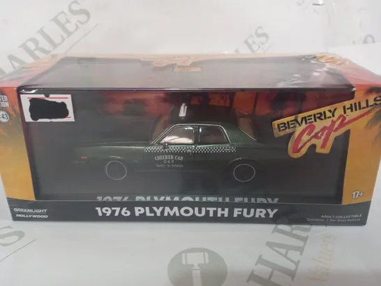 BEVERLY HILLS COP LIMITED EDITION 1:43 SCALE 1976 PLYMOUTH FURY COLLECTIBLE MODEL