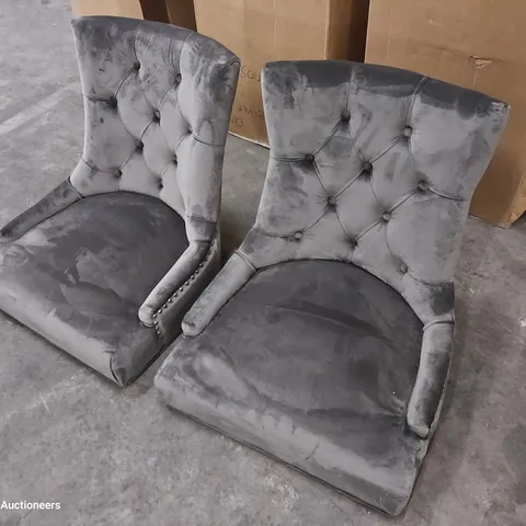 BOXED PAIR OF DESIGNER DINING CHAIRS